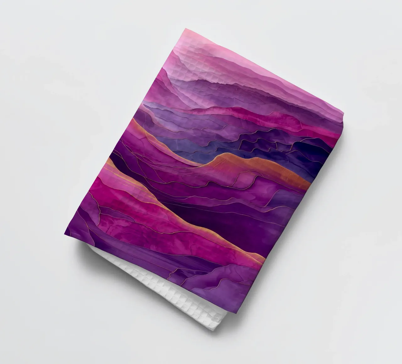 Abstraction de la montagne violette torchon de Justyna Jaszke JBJart