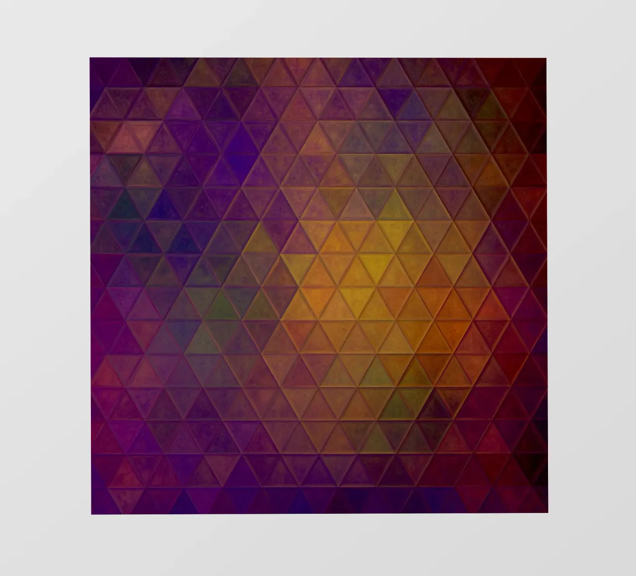 Mosaico viola e arancione telo in pvc da Justyna Jaszke JBJart