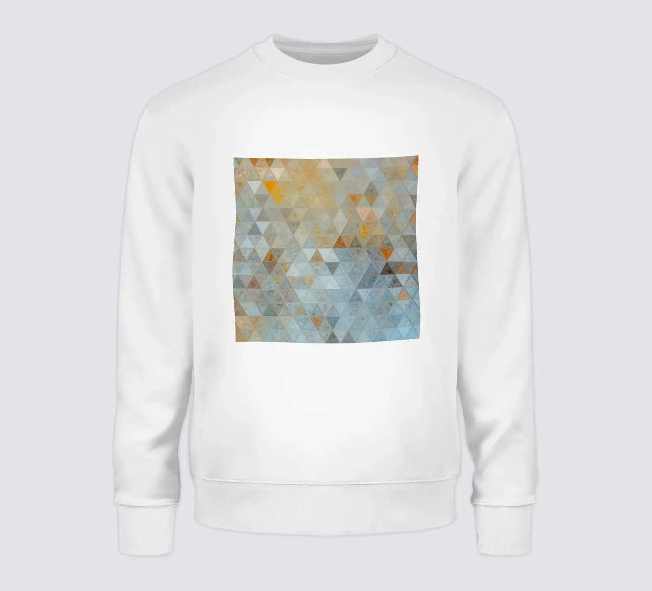 Shapes and colors mosaic art sweatshirt by Justyna Jaszke JBJart