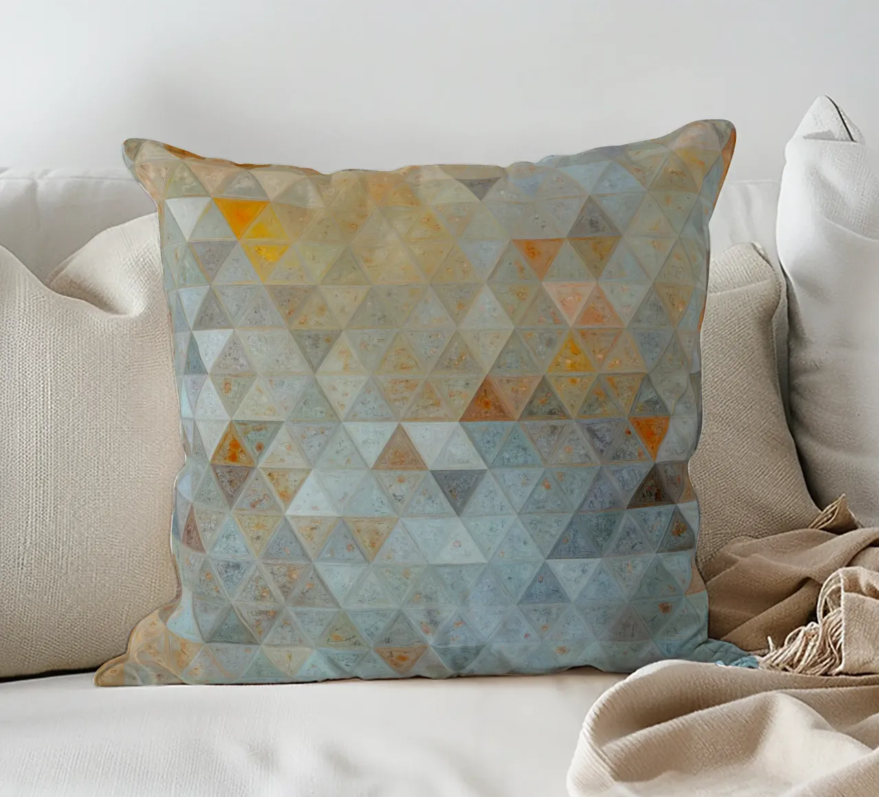 Forme e colori del mosaico cuscino da Justyna Jaszke JBJart