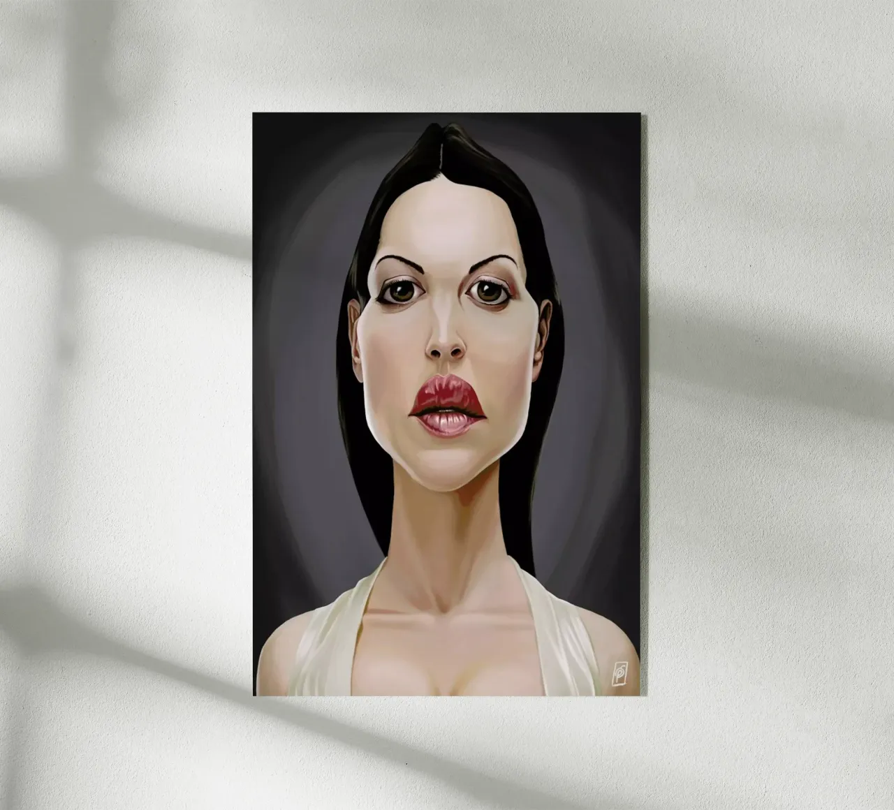 Monica Belluci plexiglass da Rob Art | Illustration