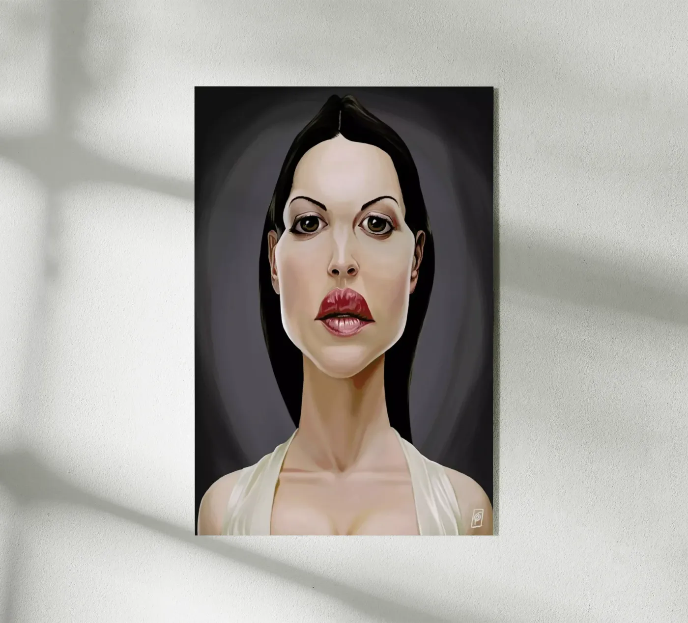 Monica Belluci plexiglass da Rob Art | Illustration