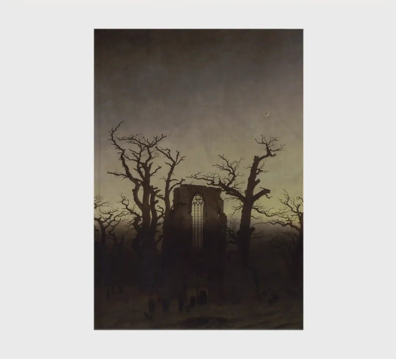 Caspar David Friedrich - L'abbaye dans la forêt de chênes (1810) carnet de notes de Timeless Artworks