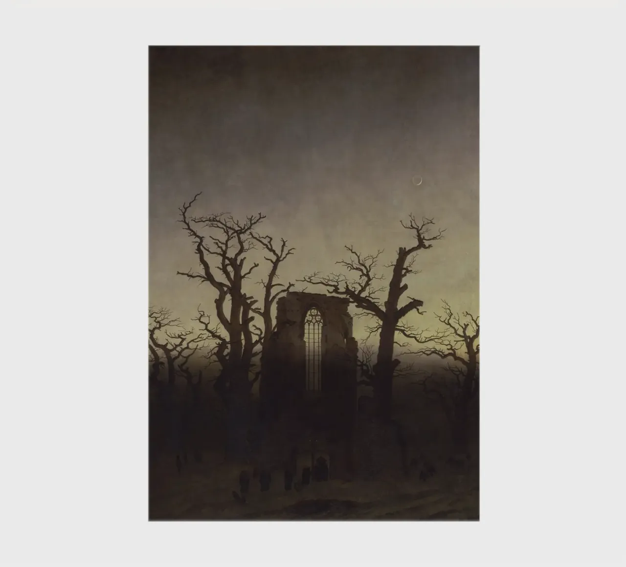 Caspar David Friedrich - L'abbaye dans la forêt de chênes (1810) carnet de notes de Timeless Artworks