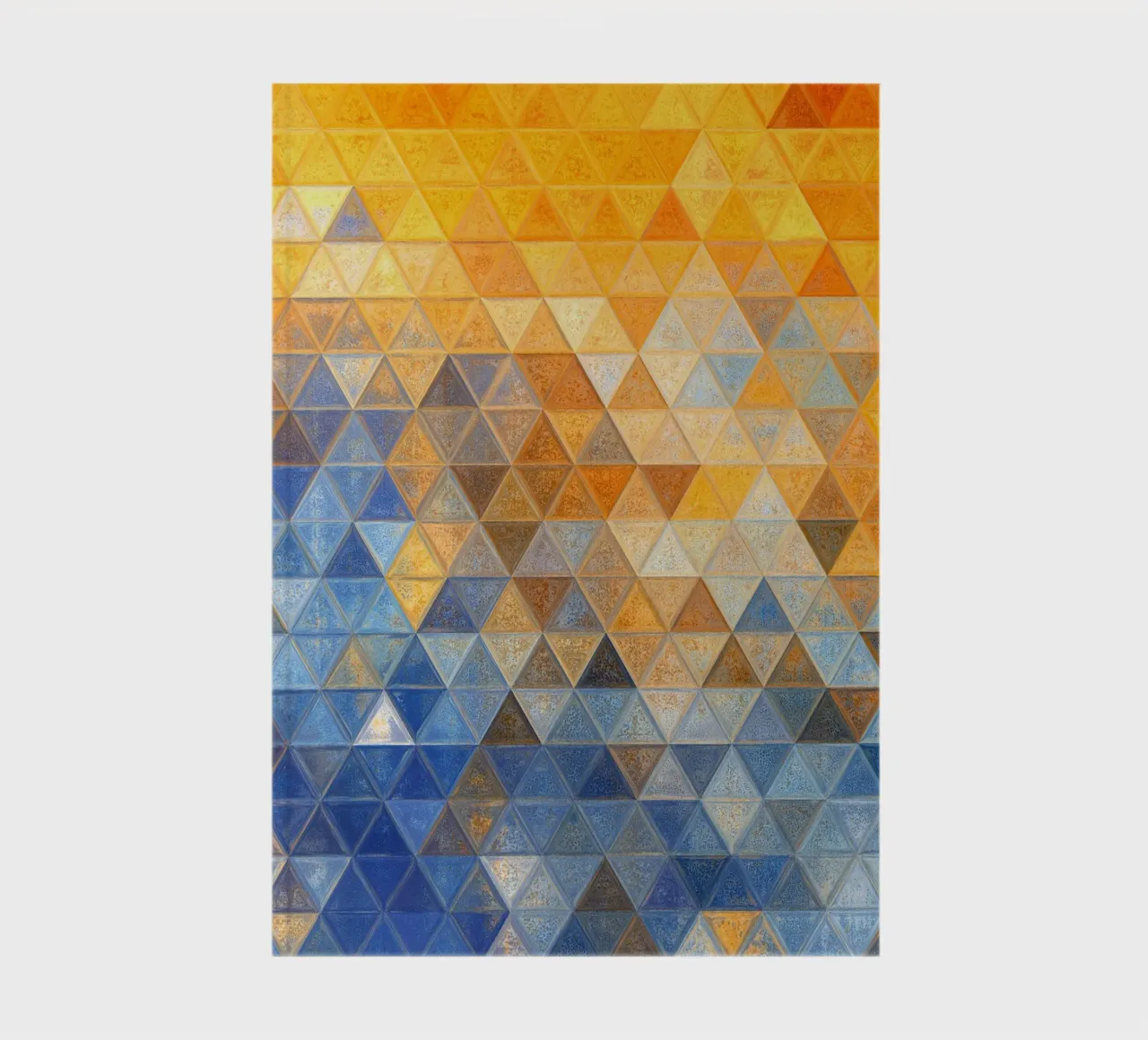 Art mosaïque jaune et bleu carnet de notes de Justyna Jaszke JBJart