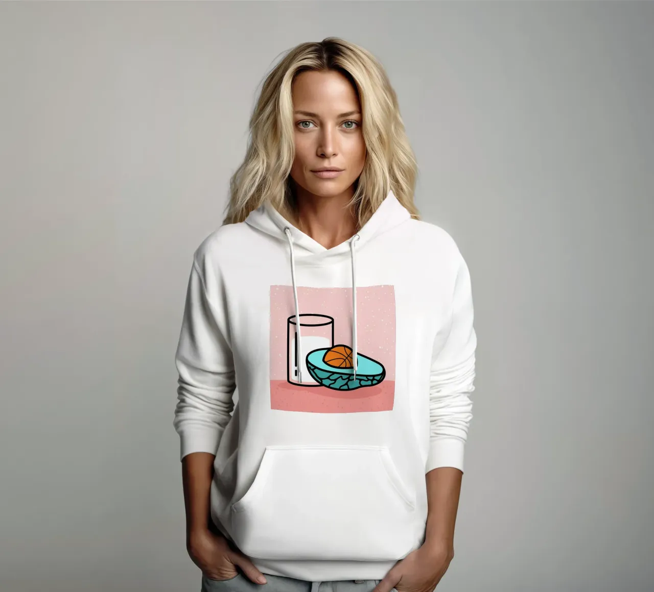 Avocado Slam Dunk felpa con cappuccio da Rachel Peck
