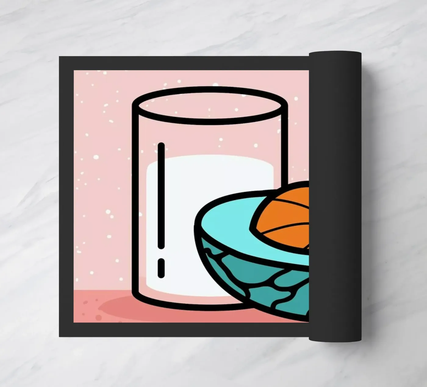 Avocado Slam Dunk doormat by Rachel Peck
