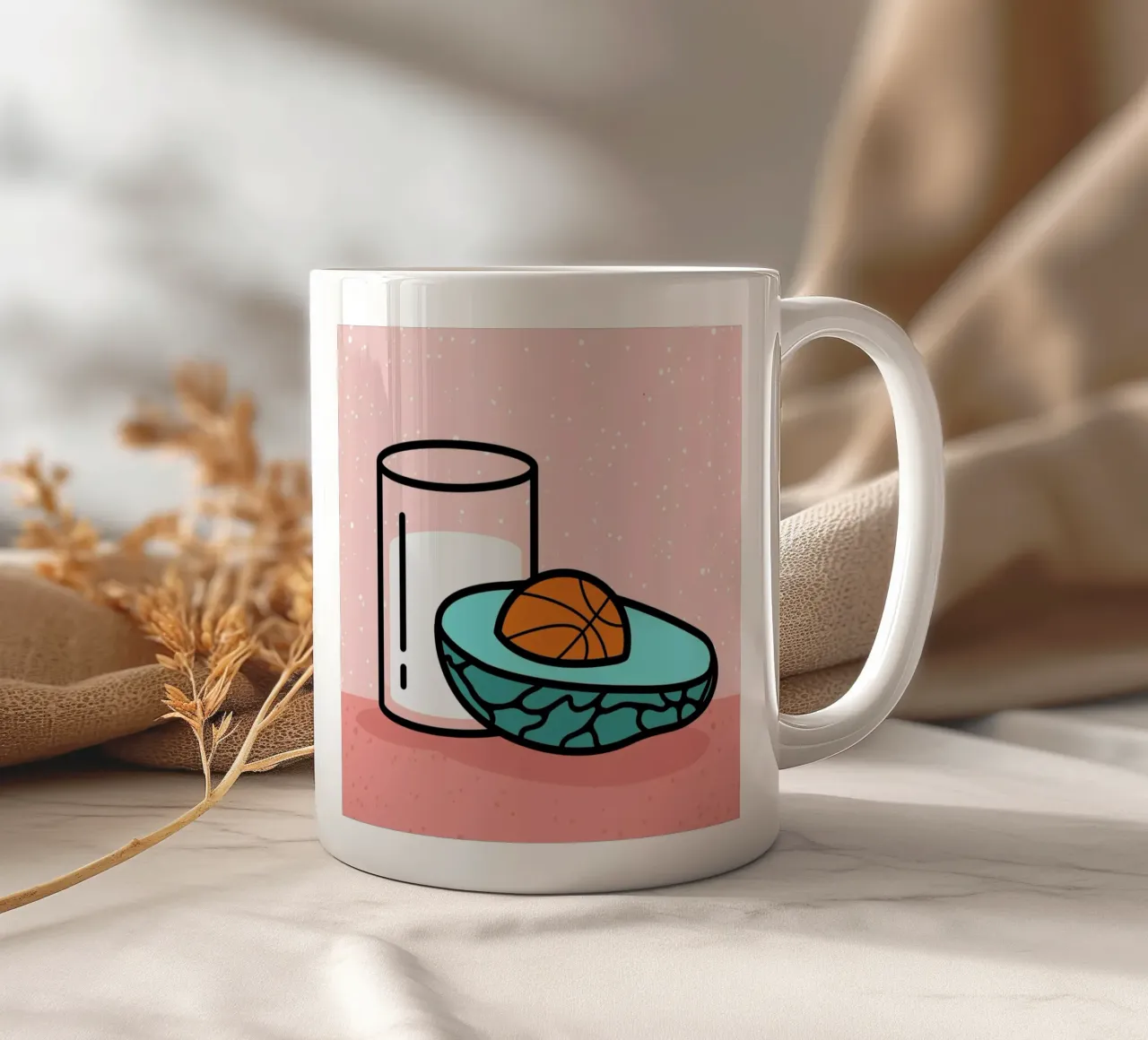 Avocado Slam Dunk tazza in ceramica da Rachel Peck