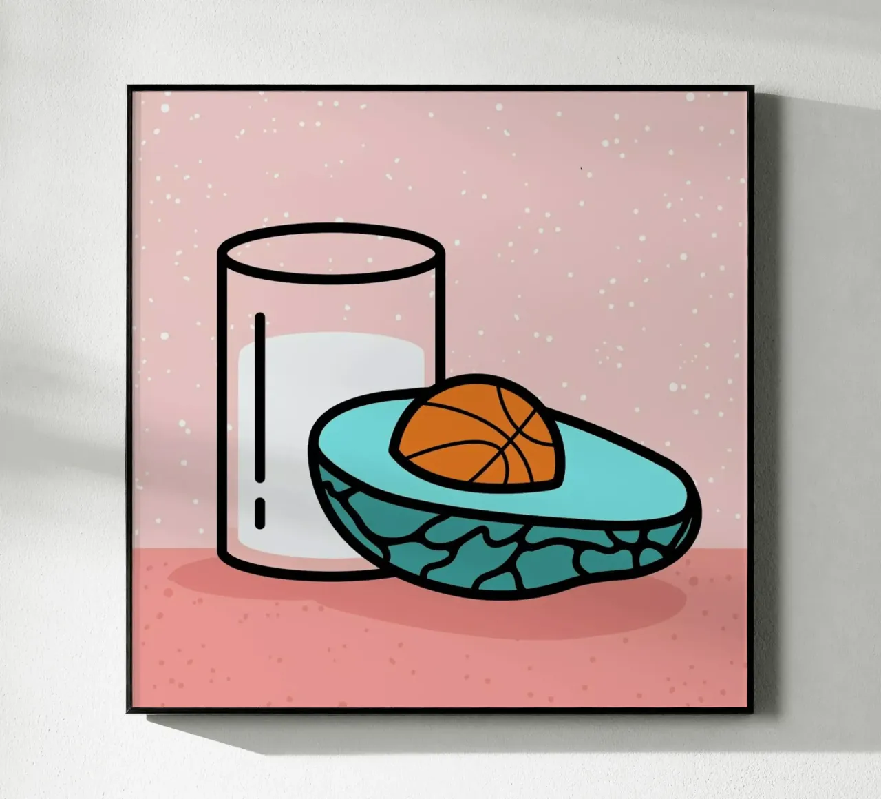 Avocado Slam Dunk plexiglass da Rachel Peck