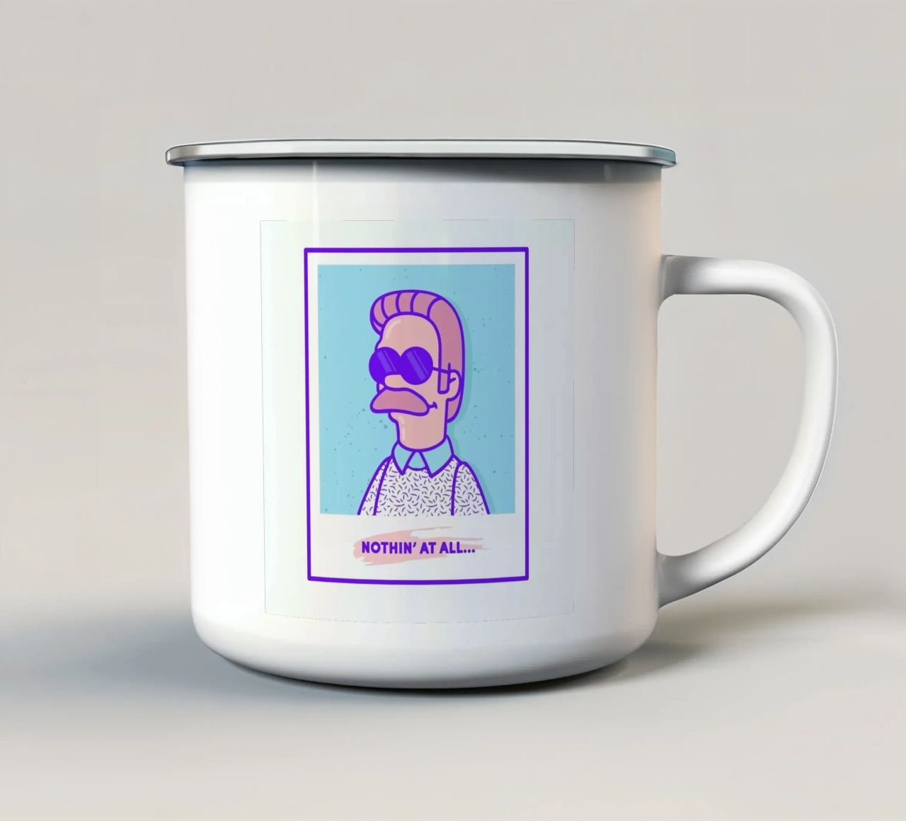 Neddy tazza in smalto da Rachel Peck