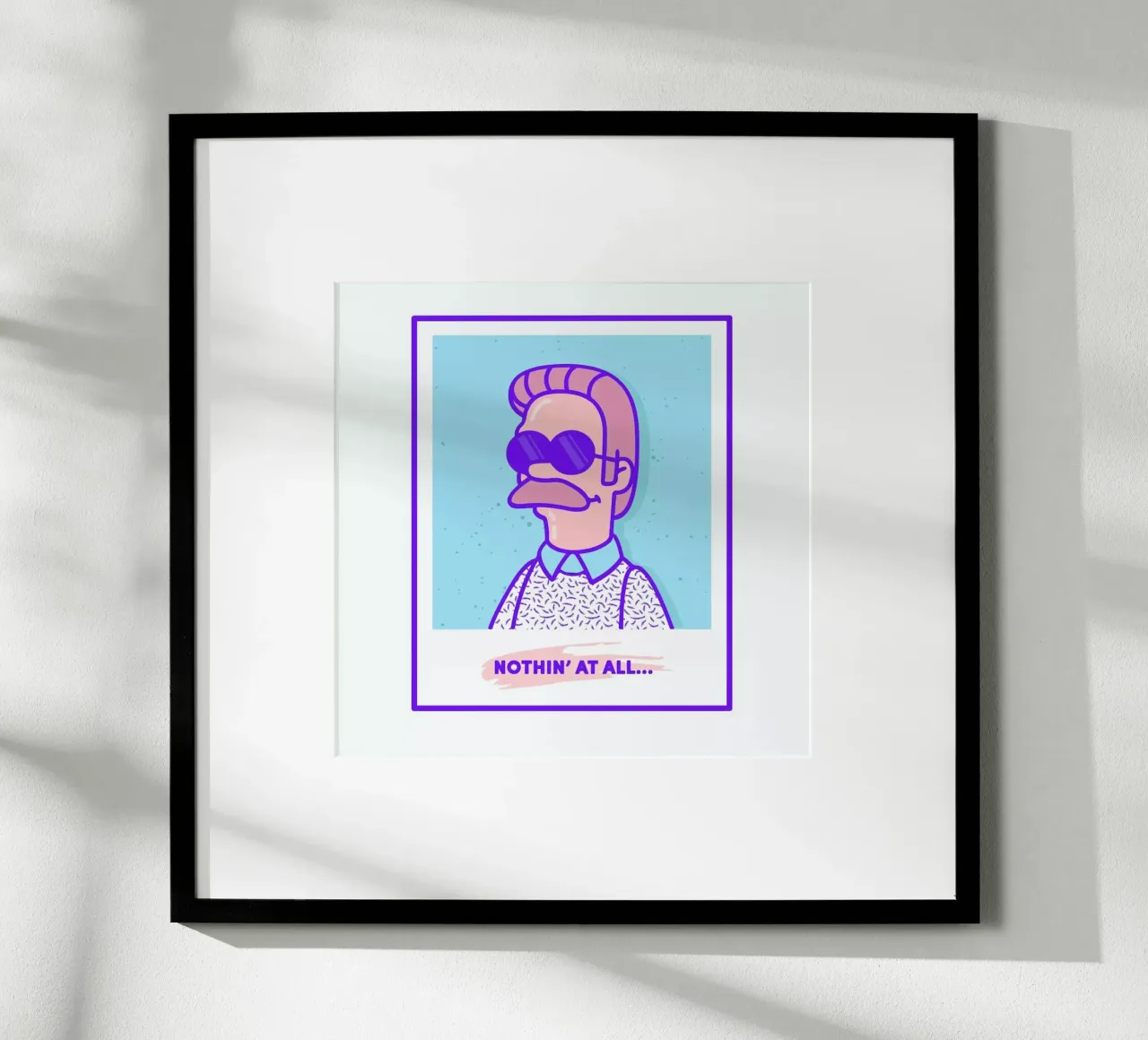 Neddy poster con telaio in alluminio da Rachel Peck