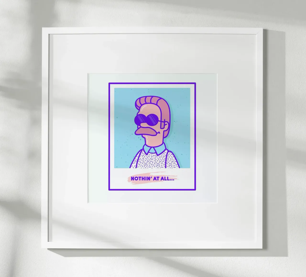 Neddy poster con telaio in alluminio da Rachel Peck