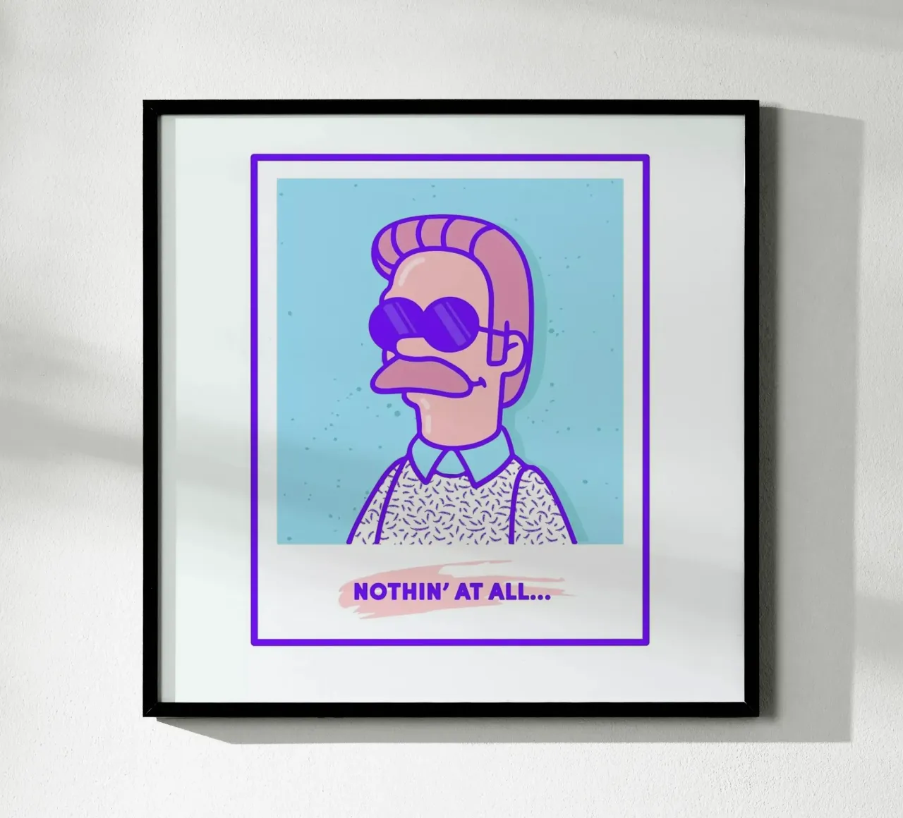 Neddy poster con telaio in alluminio da Rachel Peck