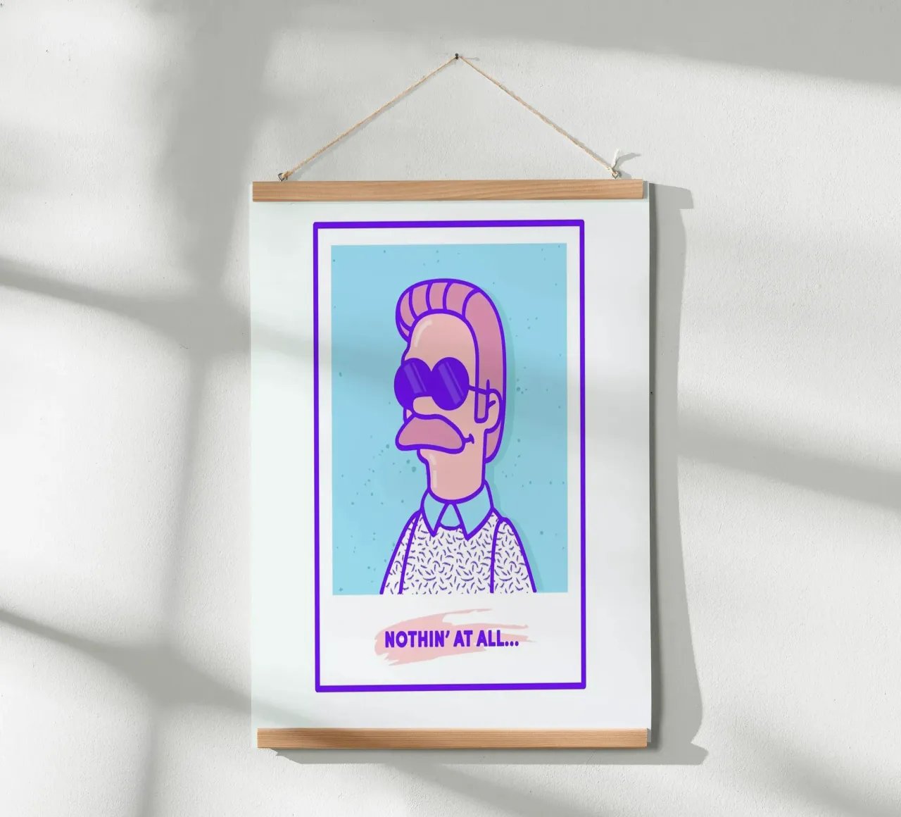 Neddy poster con telaio in alluminio da Rachel Peck