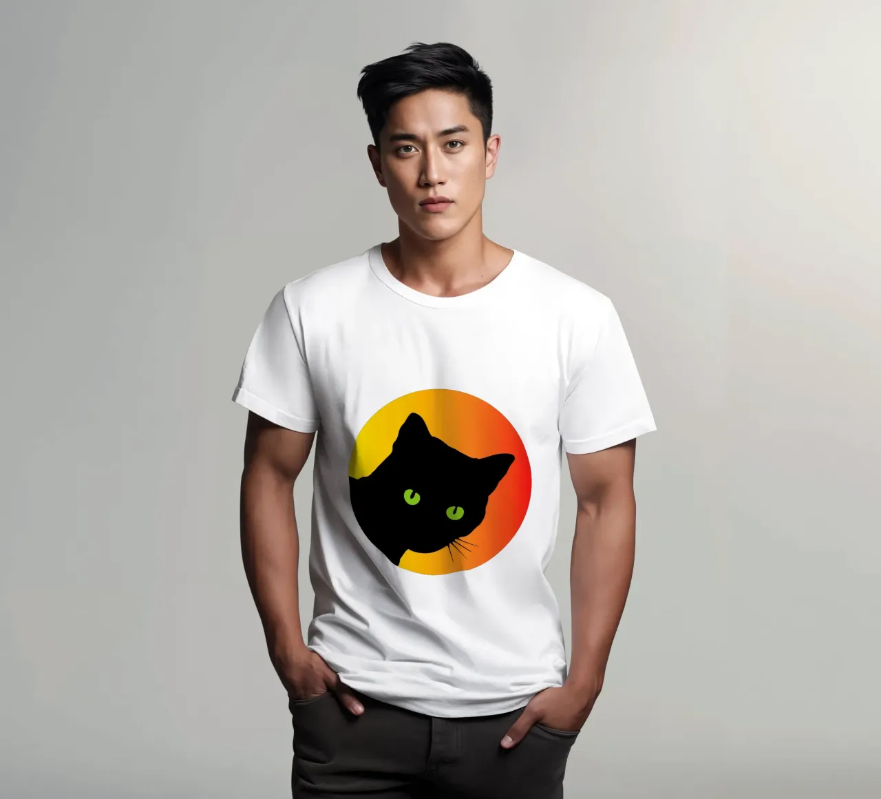Cat Face Funny Design for Pet lovers t-shirt da ririedis