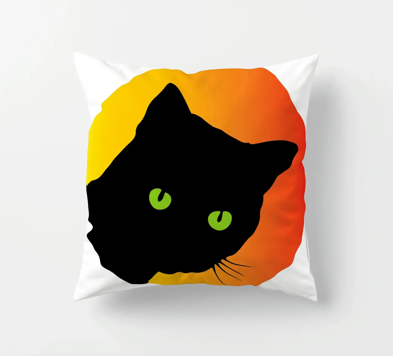 Cat Face Funny Design for Pet lovers cuscino da ririedis