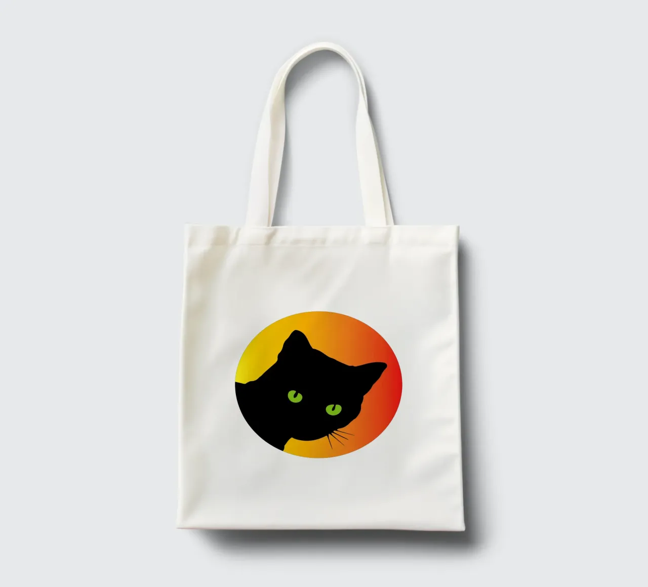 Cat Face Funny Design for Pet lovers borsa in juta da ririedis