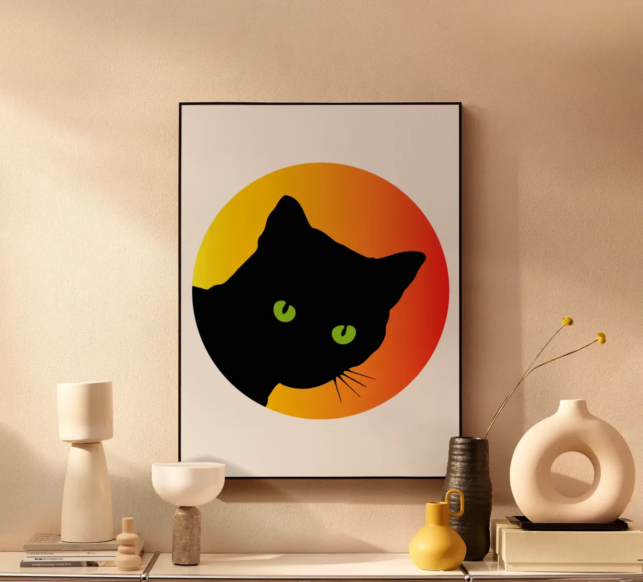 Cat Face Funny Design for Pet lovers alluminio dibond da ririedis