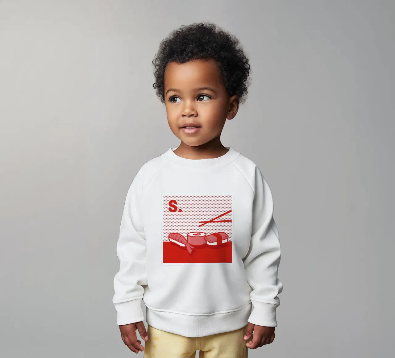 Sushi baby sweatshirt van Rachel Peck