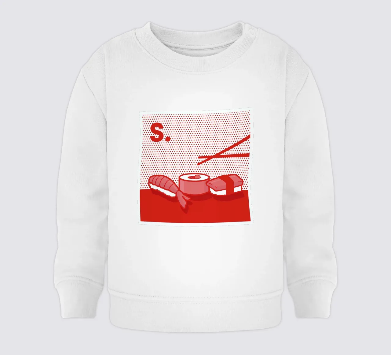 Sushi baby sweatshirt van Rachel Peck