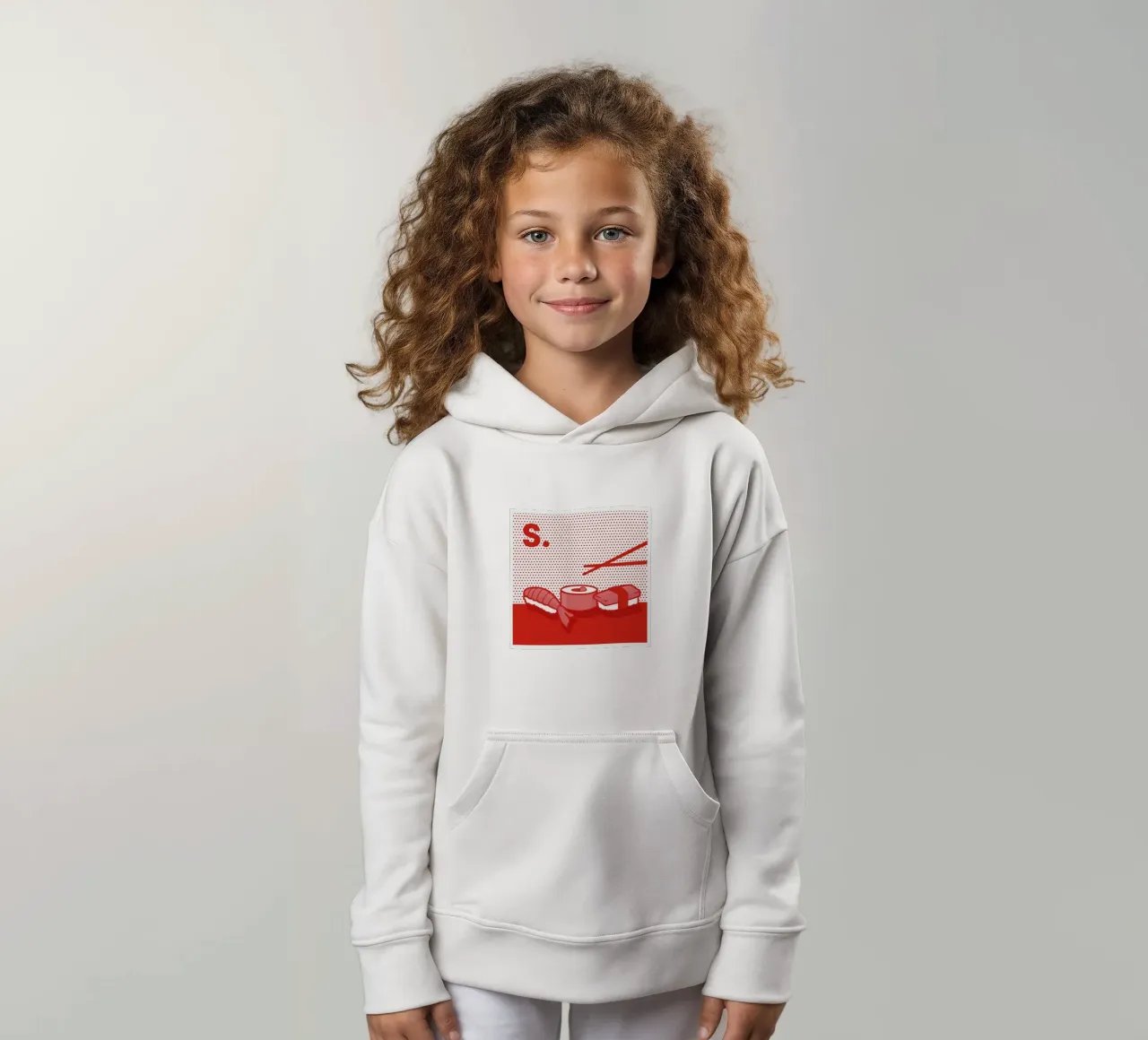 Sushi kids hoodie by Rachel Peck
