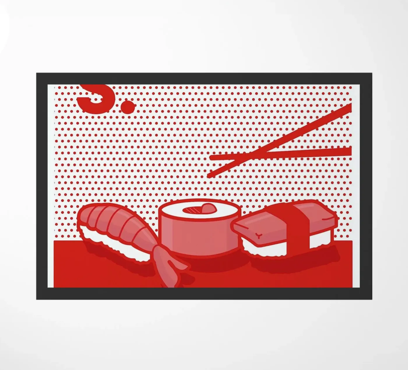 Sushi doormat by Rachel Peck