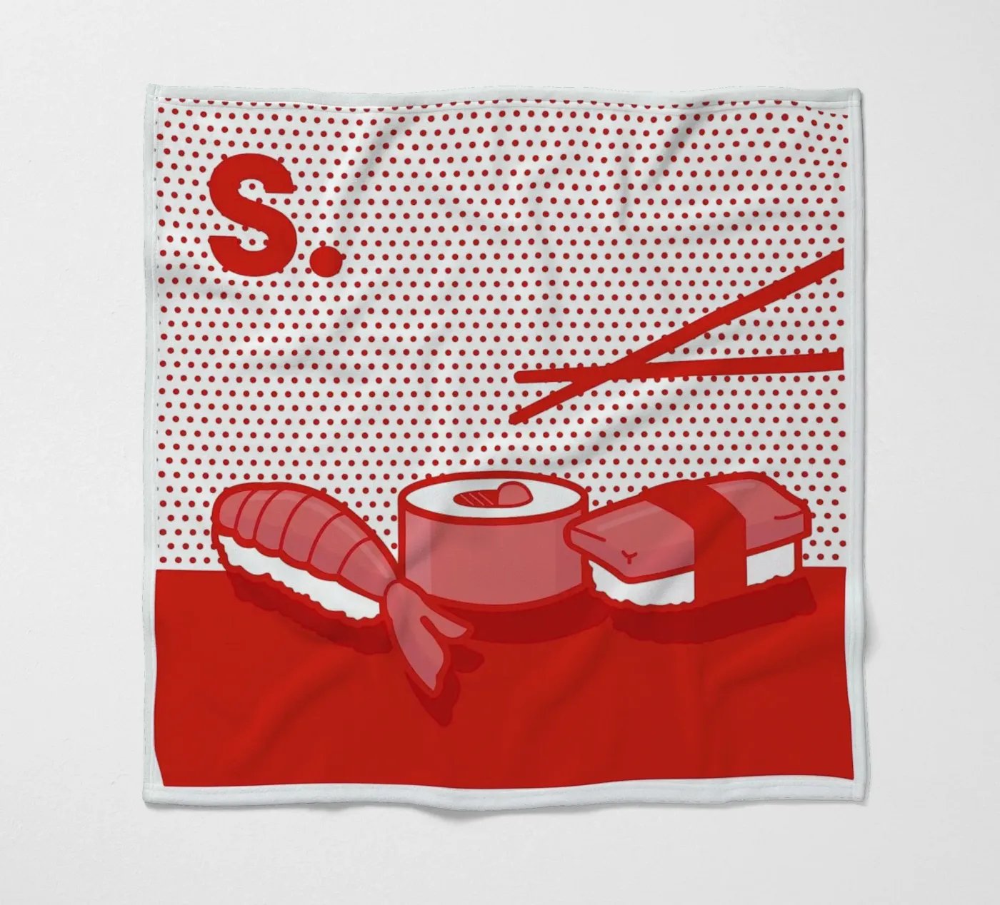 Sushi Fleecedecke von Rachel Peck
