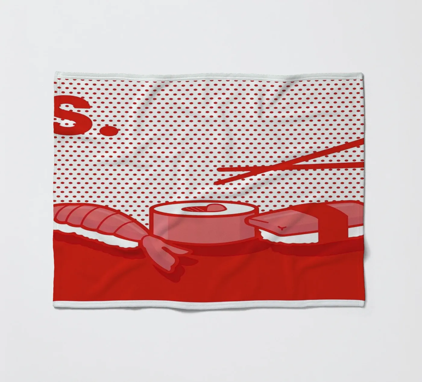 Sushi Fleecedecke von Rachel Peck
