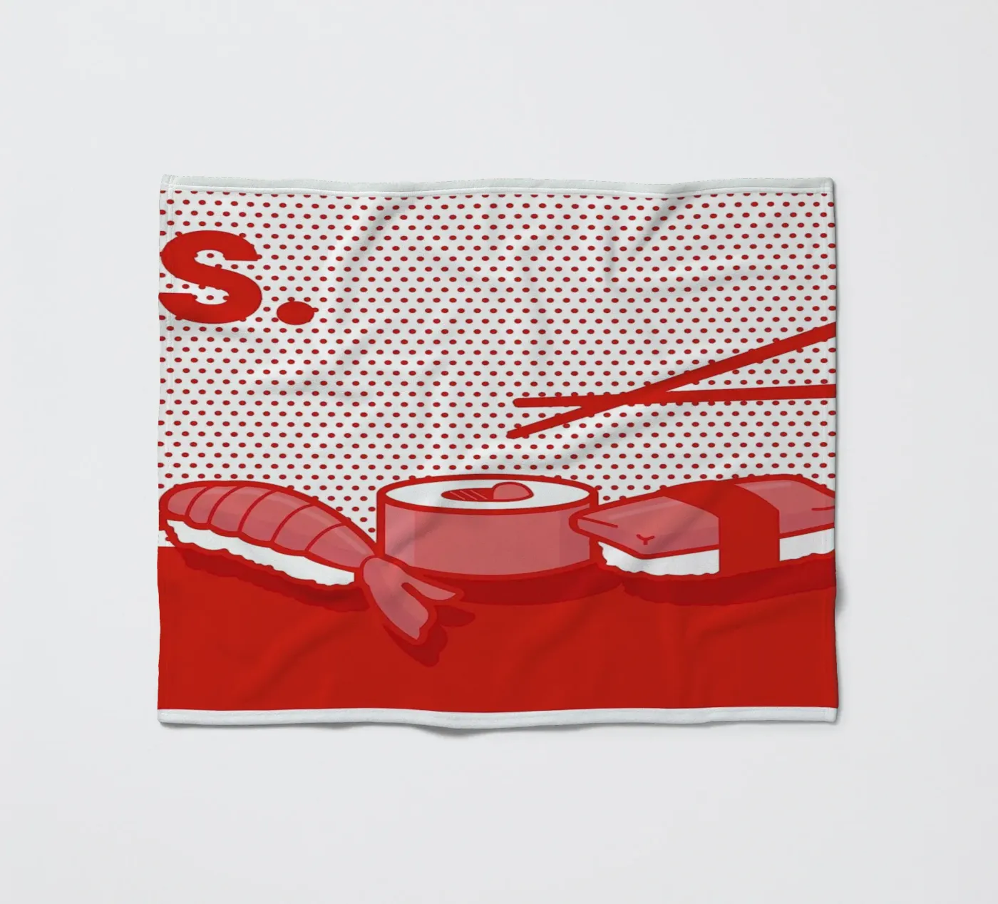 Sushi Fleecedecke von Rachel Peck