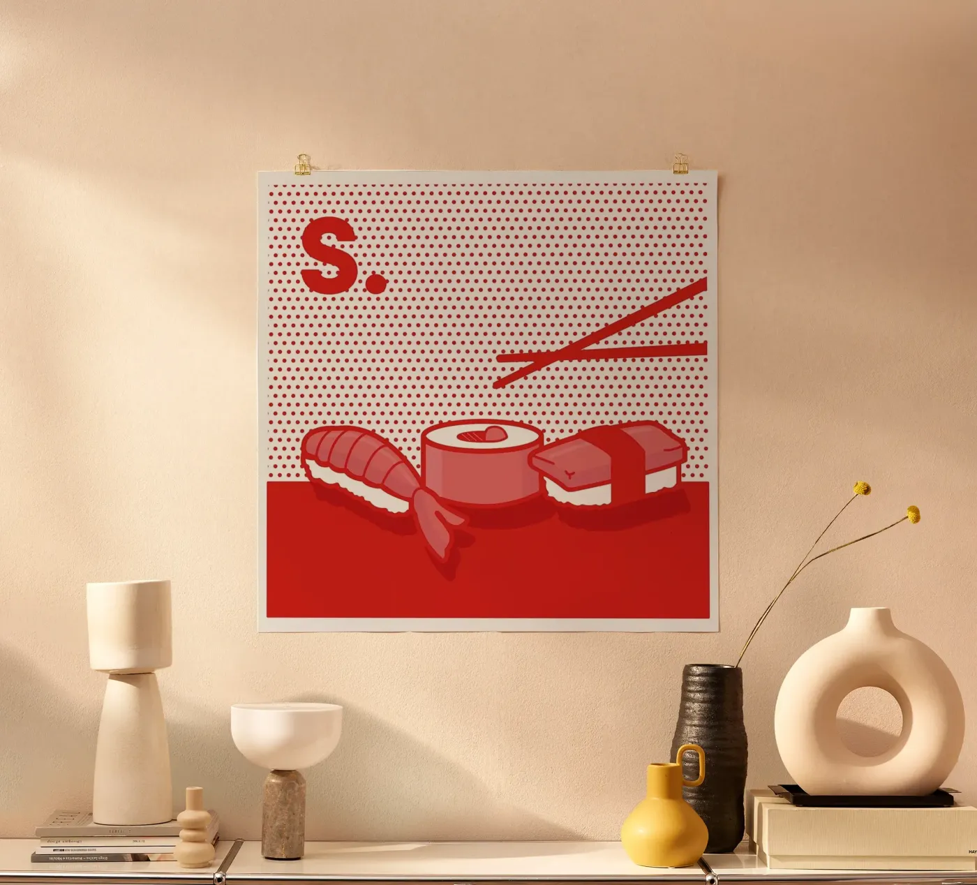 Sushi poster van Rachel Peck
