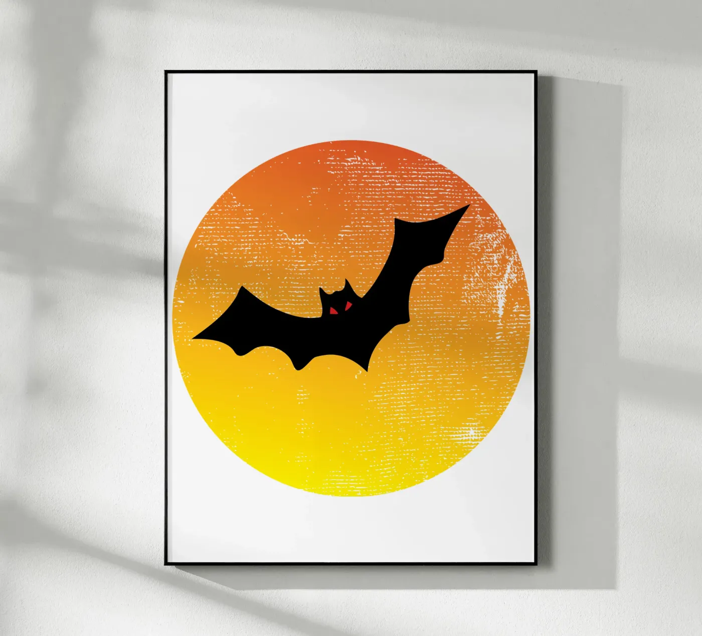 Cat an Moon Acryl-Glas von ririedis