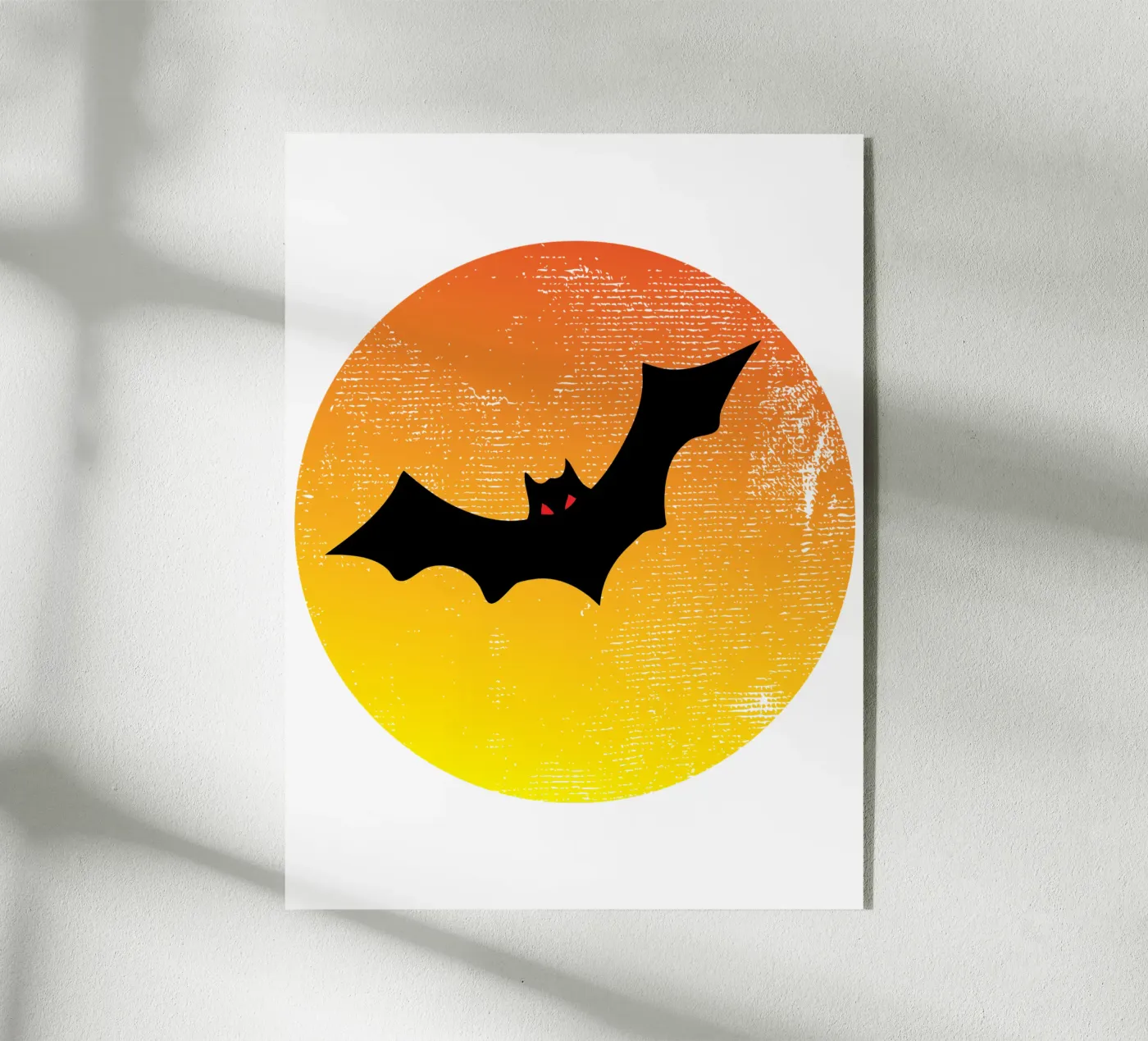 Cat an Moon Acryl-Glas von ririedis