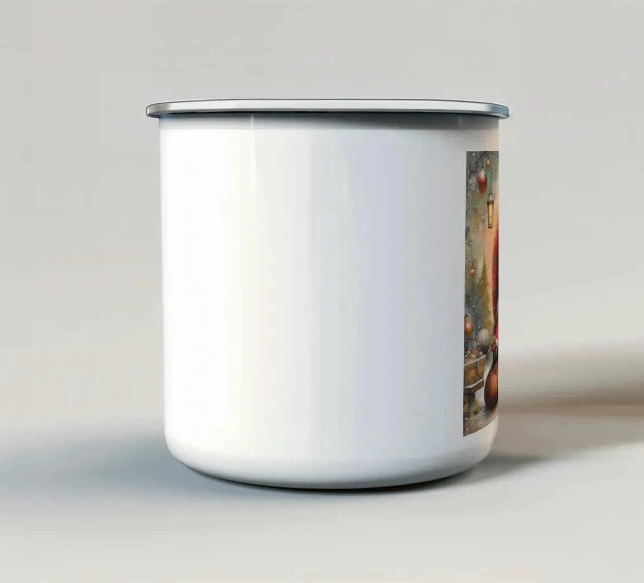 Babbo Natale tazza in smalto da ARTVI-SHOP