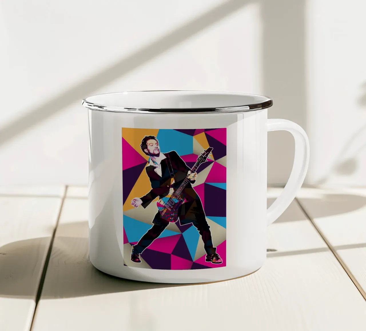 Arte di Paul Gilbert tazza in smalto da neonartroom