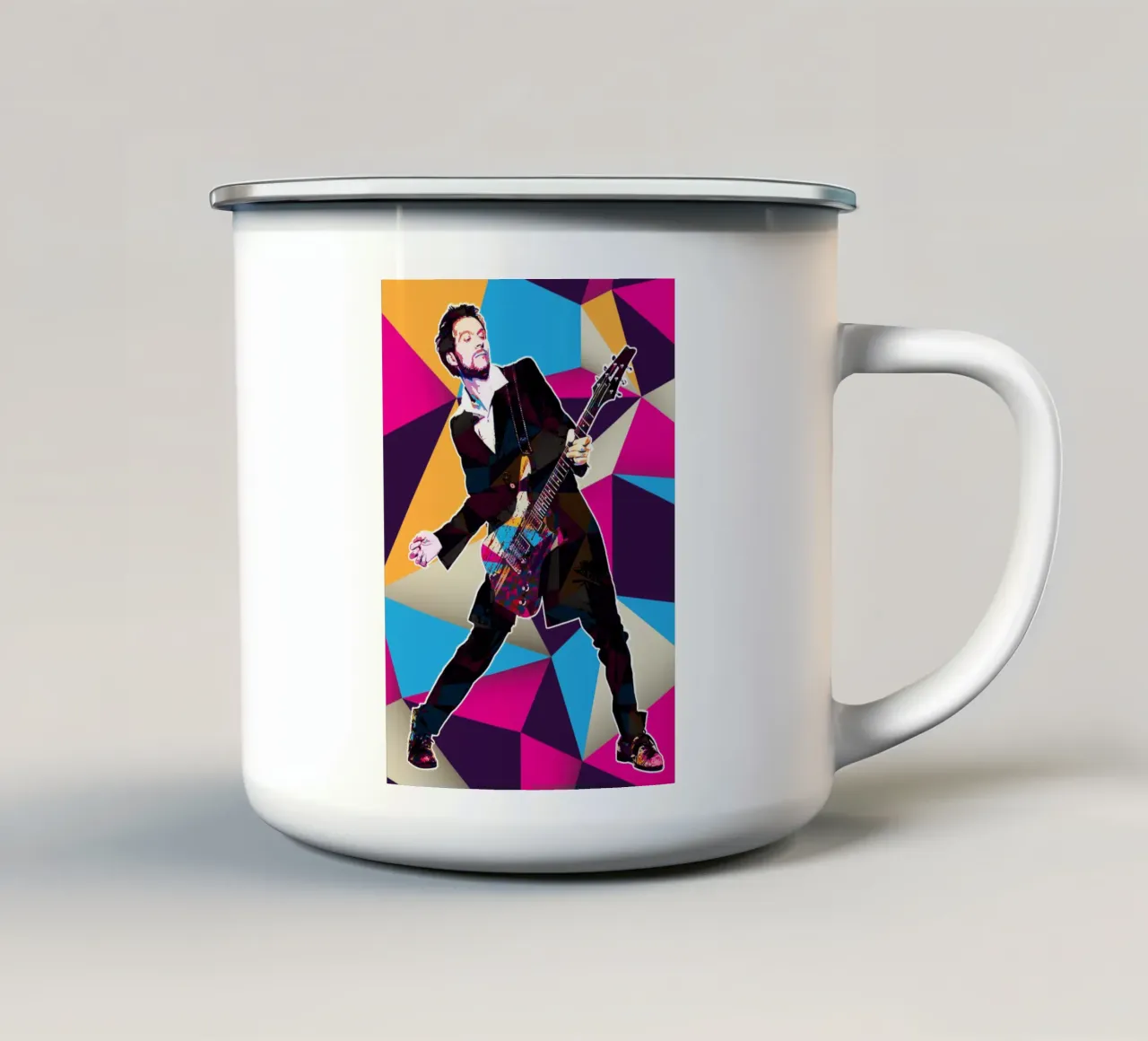 Arte di Paul Gilbert tazza in smalto da neonartroom
