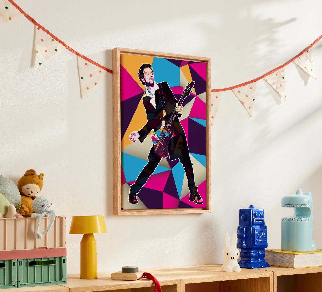 Art of Paul Gilbert canvas by neonartroom