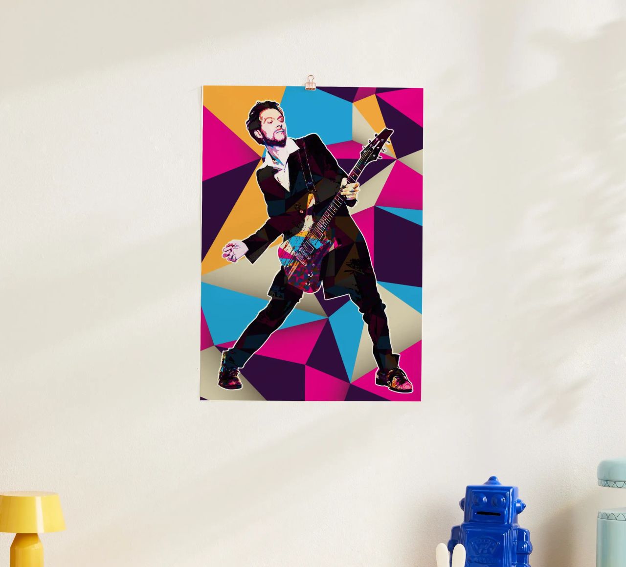Art of Paul Gilbert poster by neonartroom