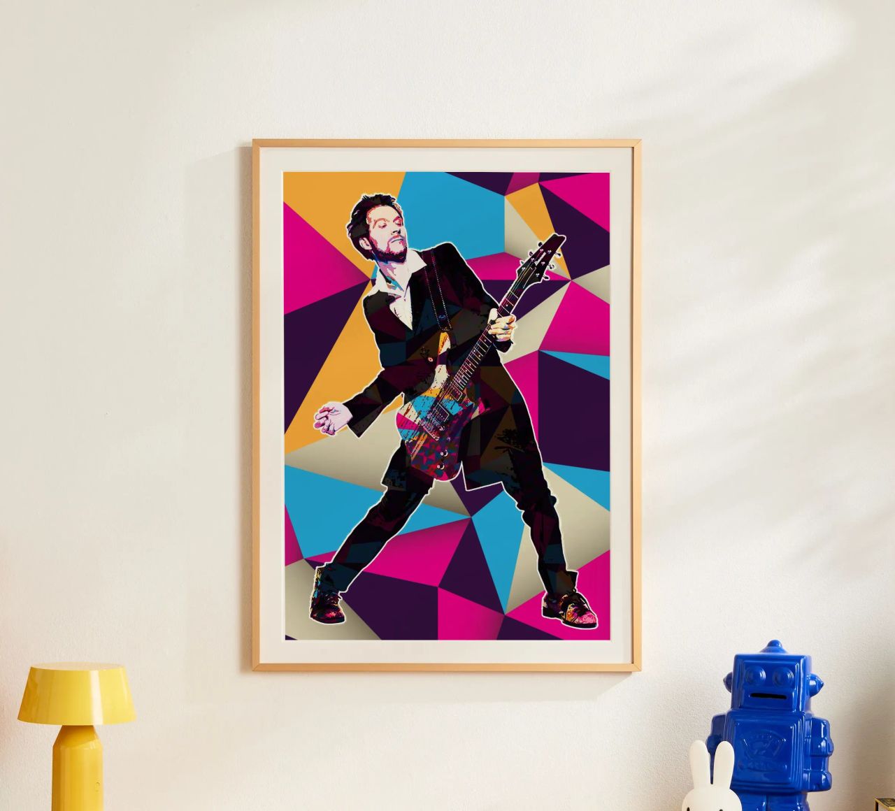 Art of Paul Gilbert poster by neonartroom