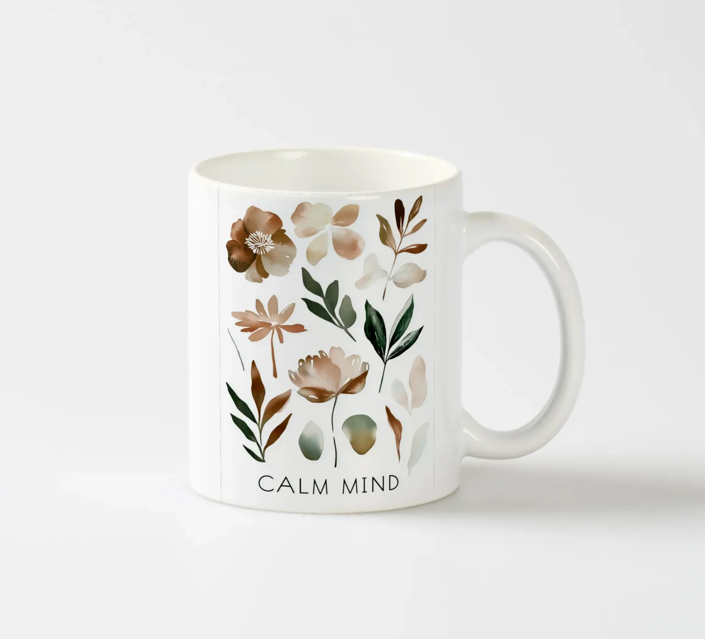 Calm Mind ceramic mug by treechild