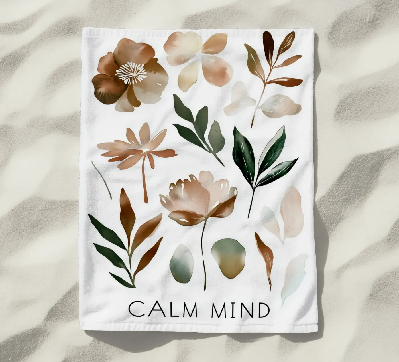 Calm Mind serviette de plage de treechild