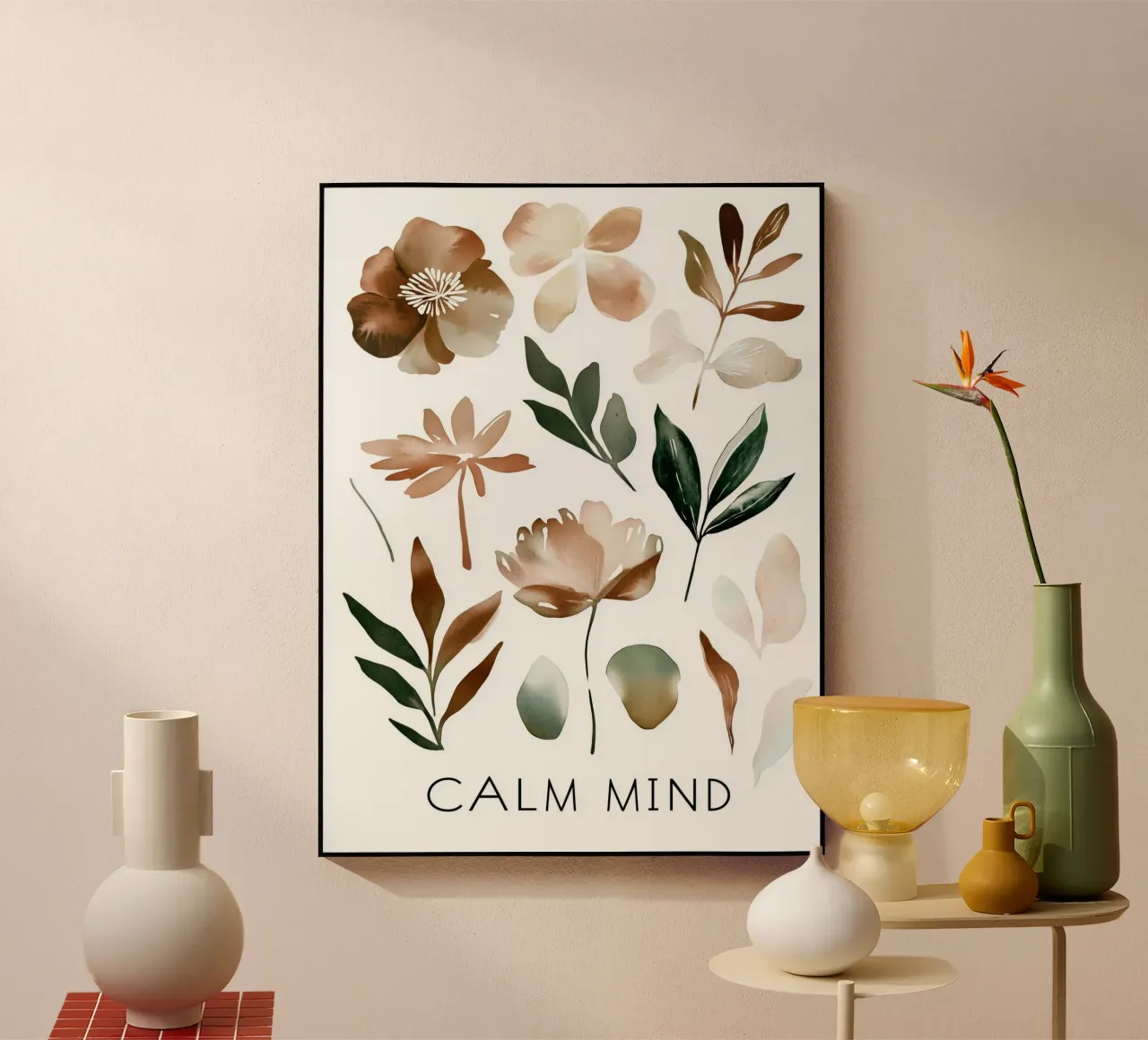 Calm Mind acrylic glass by treechild