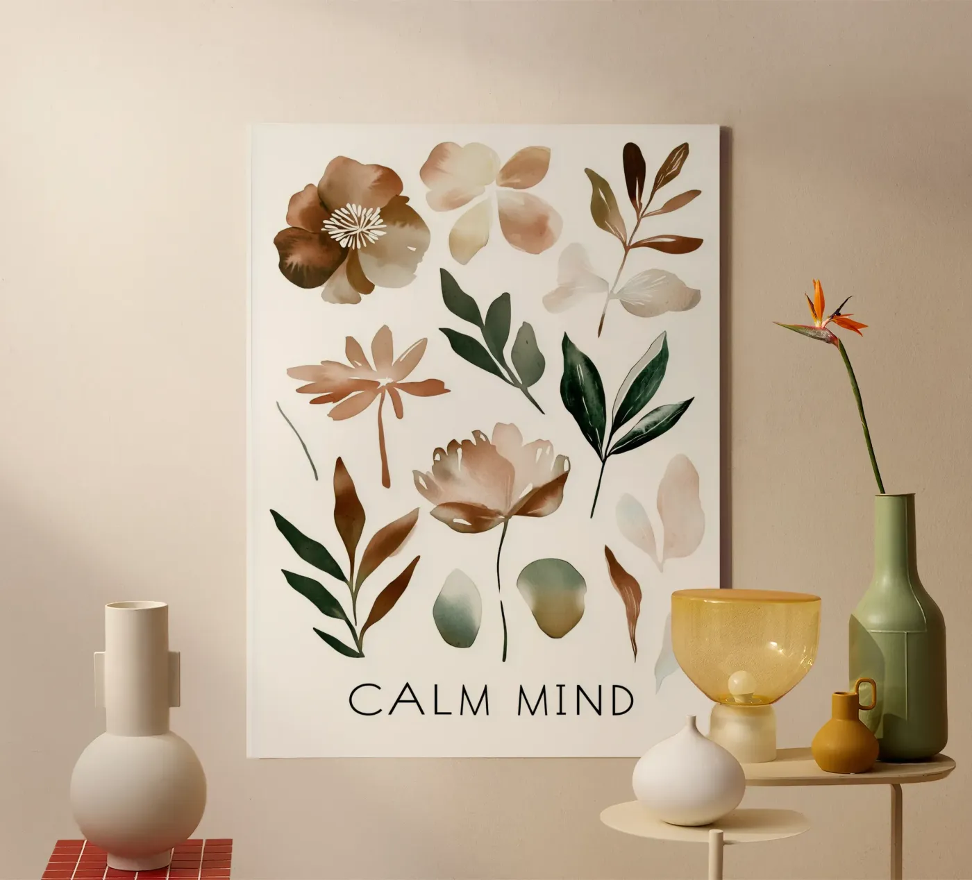 Calm Mind canvas by treechild