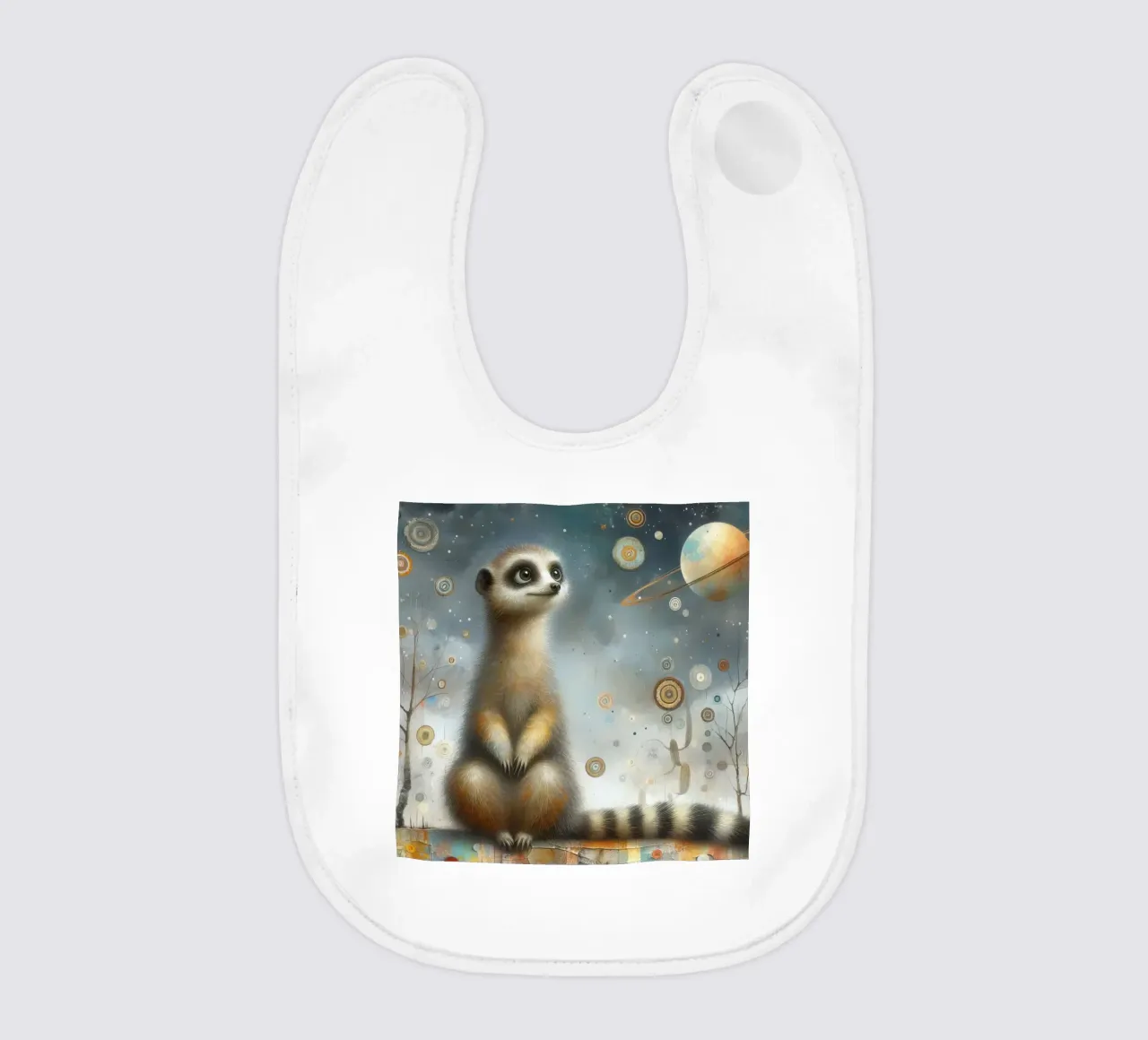 un suricato molto felice bavaglino da ARTVI-SHOP
