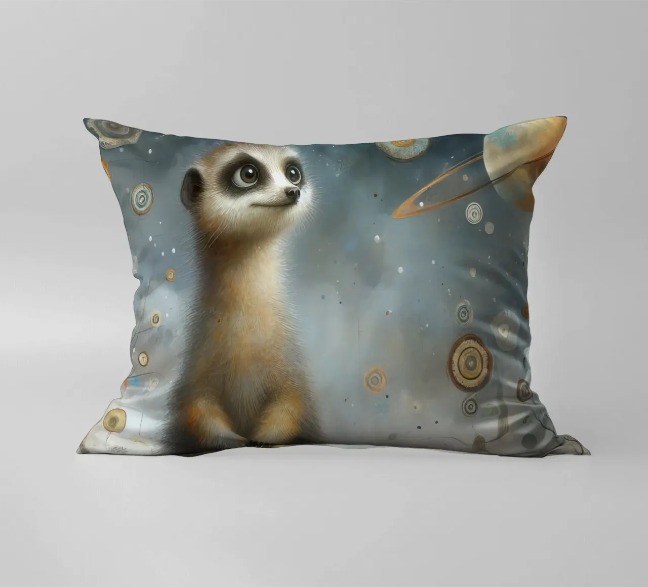 un suricato molto felice cuscino da ARTVI-SHOP