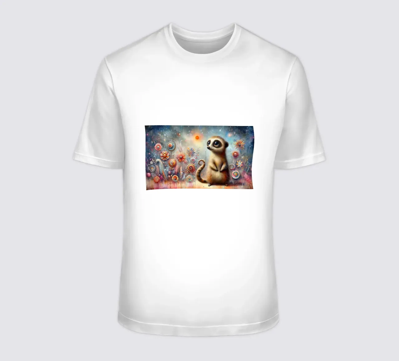 un suricato molto felice t-shirt da 🎁 ARTVI-SHOP