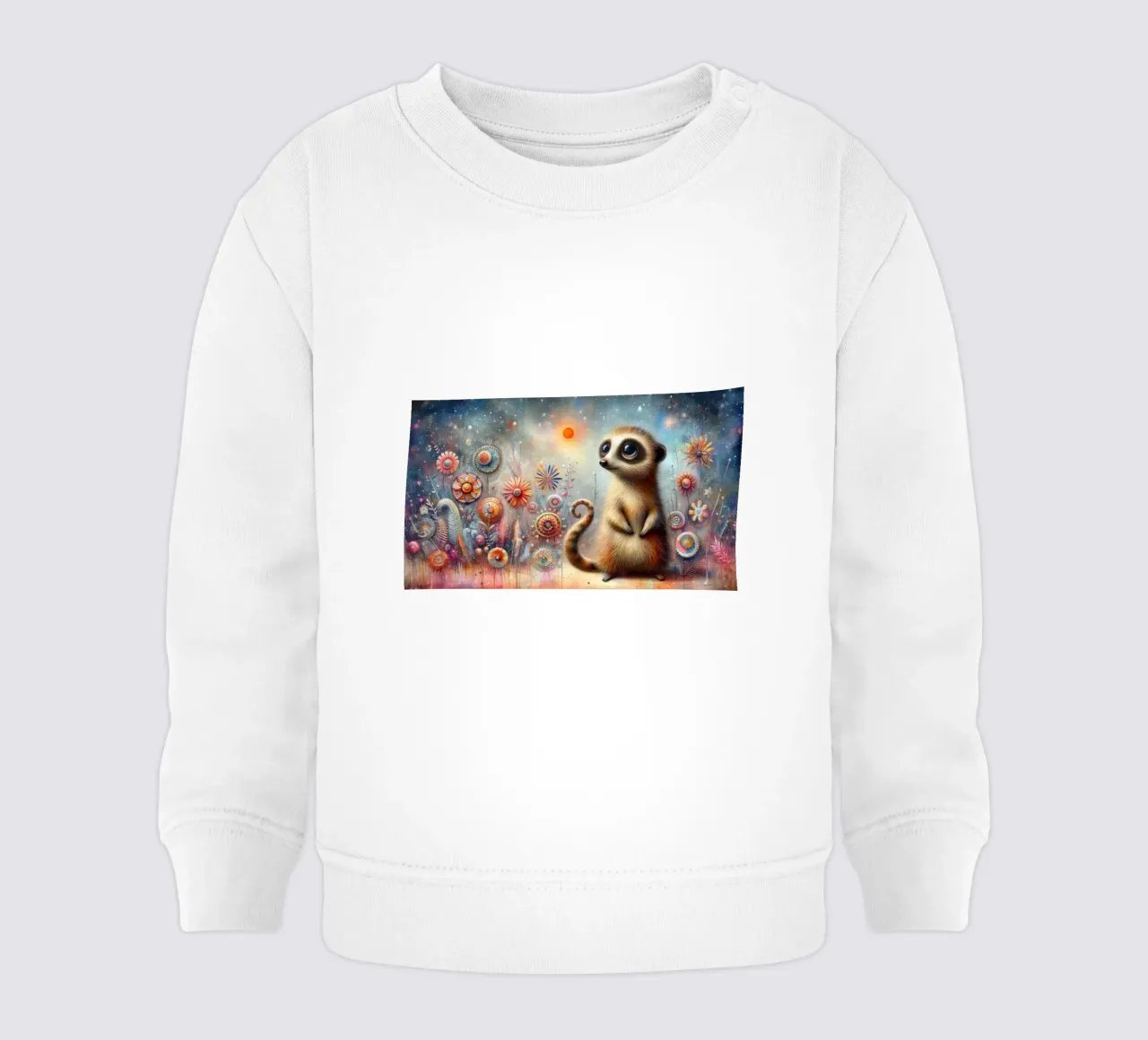 un suricato molto felice felpa neonato da ARTVI-SHOP