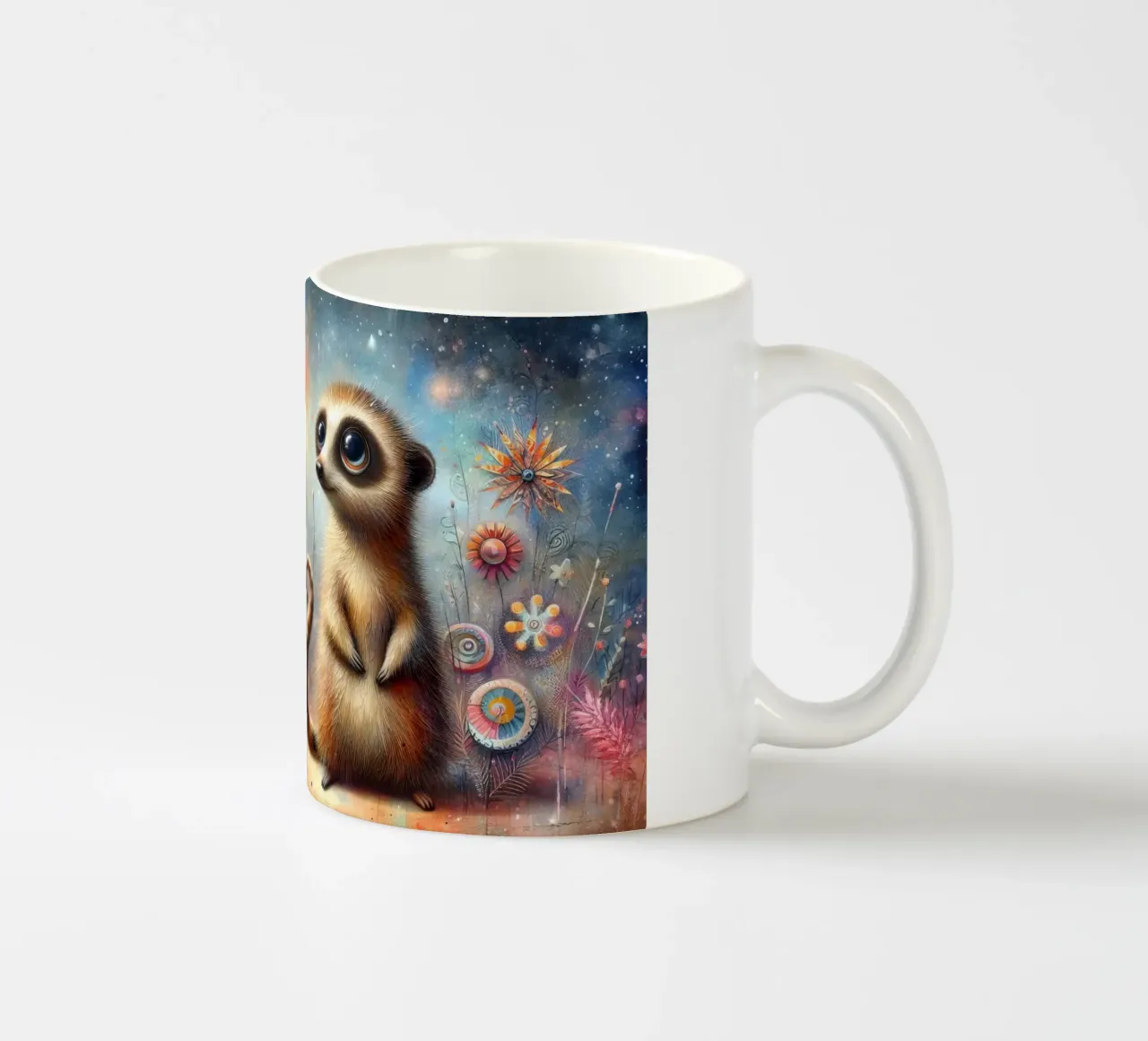 un suricato molto felice tazza in ceramica da ARTVI-SHOP