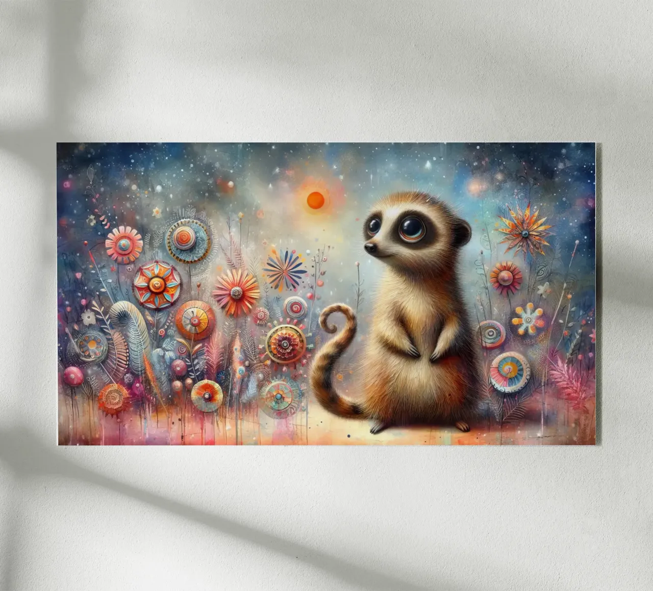 un suricato molto felice plexiglass da 🎁 ARTVI-SHOP