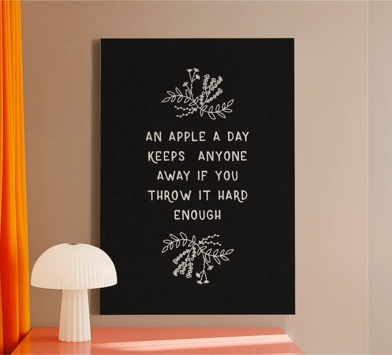 An Apple A Day canvas with Floater frame by Orara Studio
