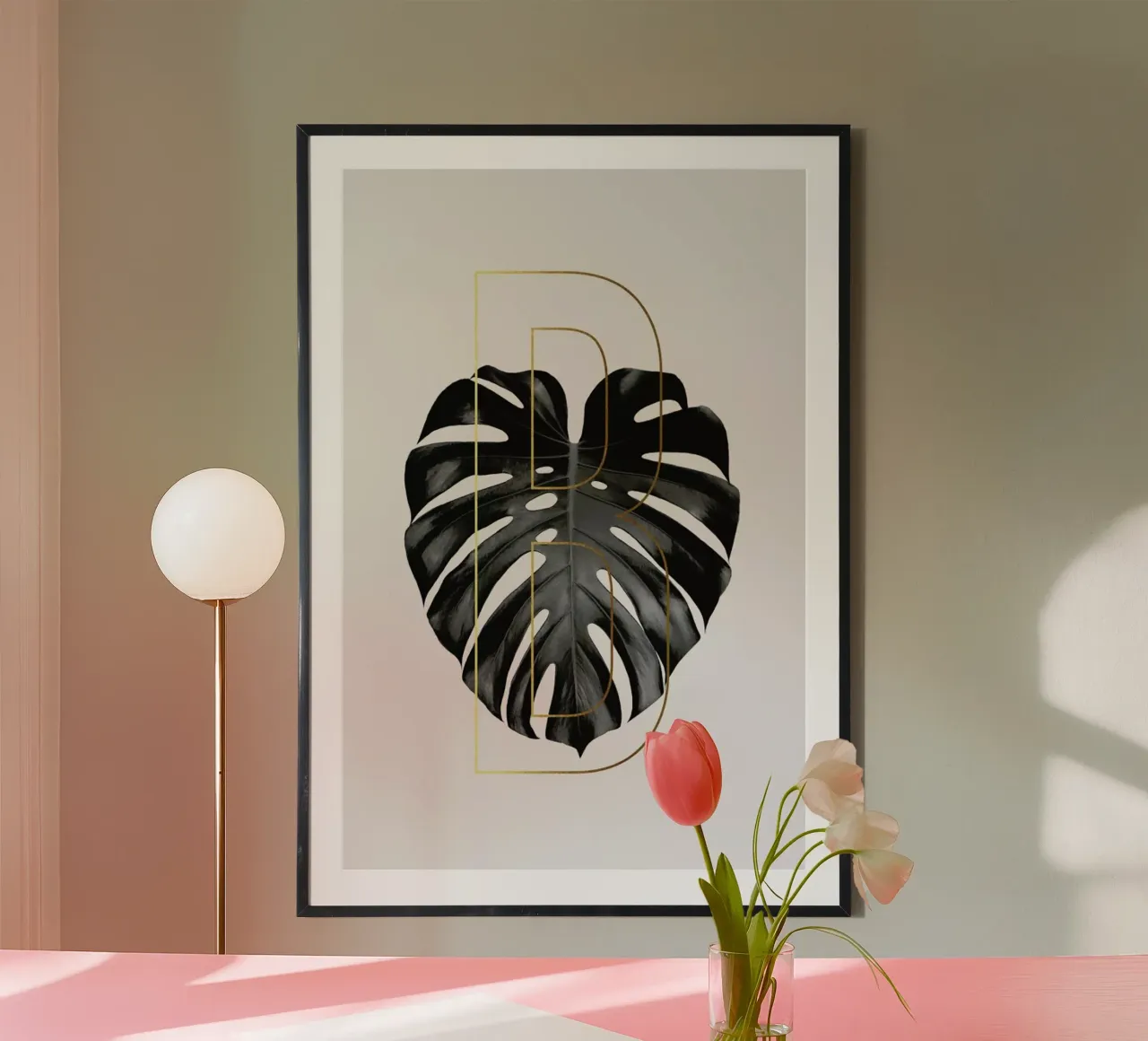 ABC Plants - B poster with aluminum frame by typealive
